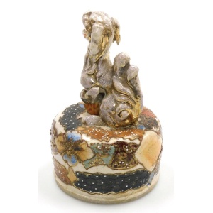 Japanese Satsuma Vase 20 Inches High Early 20th Century