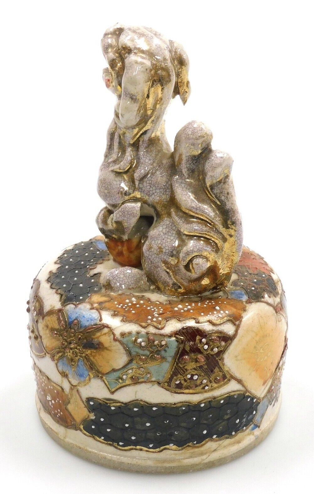 Japanese Satsuma Vase 20 Inches High Early 20th Century