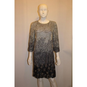 Jenny Packham Main line Grey Ombre Beaded Dress
