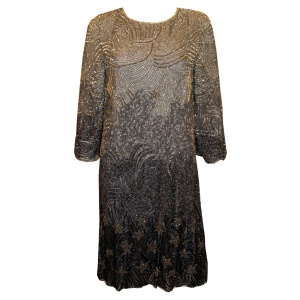 Jenny Packham Main line Grey Ombre Beaded Dress