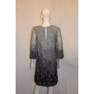 Jenny Packham Main line Grey Ombre Beaded Dress
