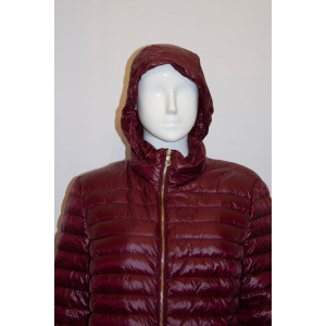 Kate Spade Burgundy Puffa Jacket with Hood in Collar