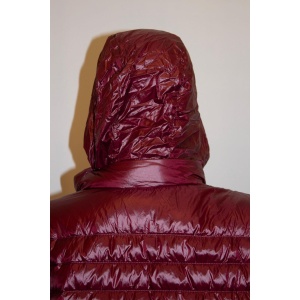 Kate Spade Burgundy Puffa Jacket with Hood in Collar