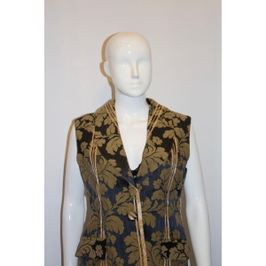 Liberty of London Black and Gold Waistcoat.