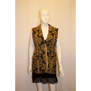 Liberty of London Black and Gold Waistcoat.