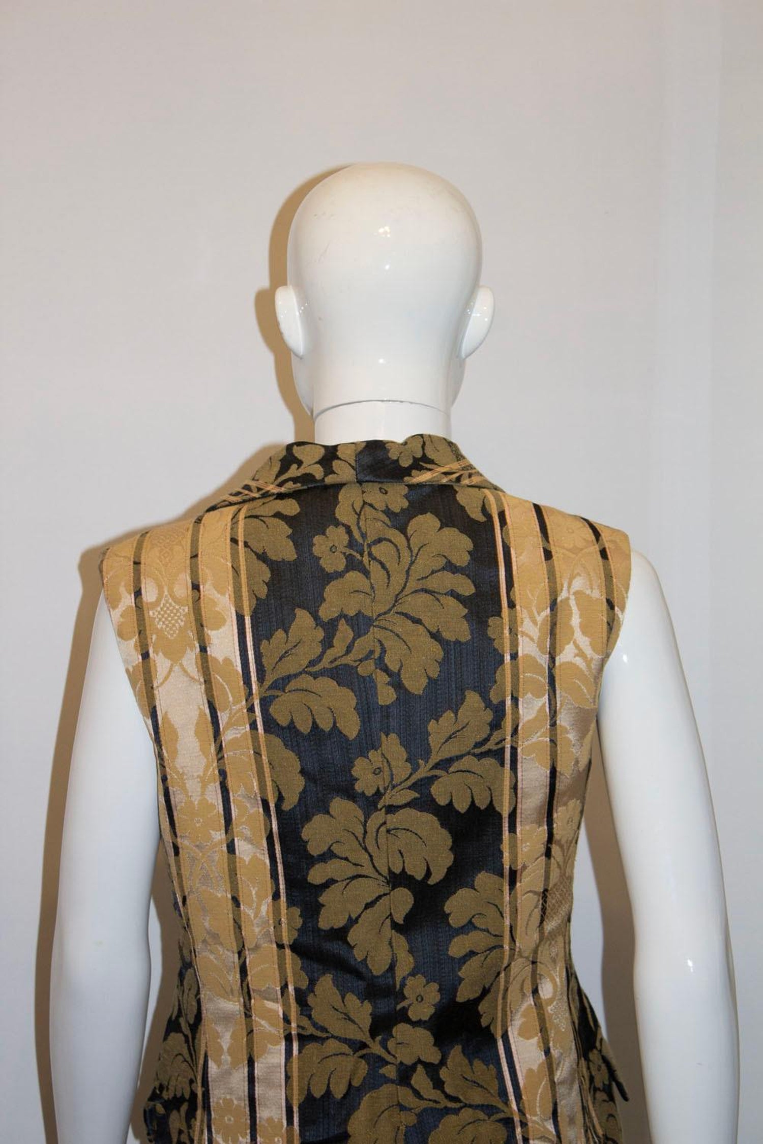 Liberty of London Black and Gold Waistcoat.