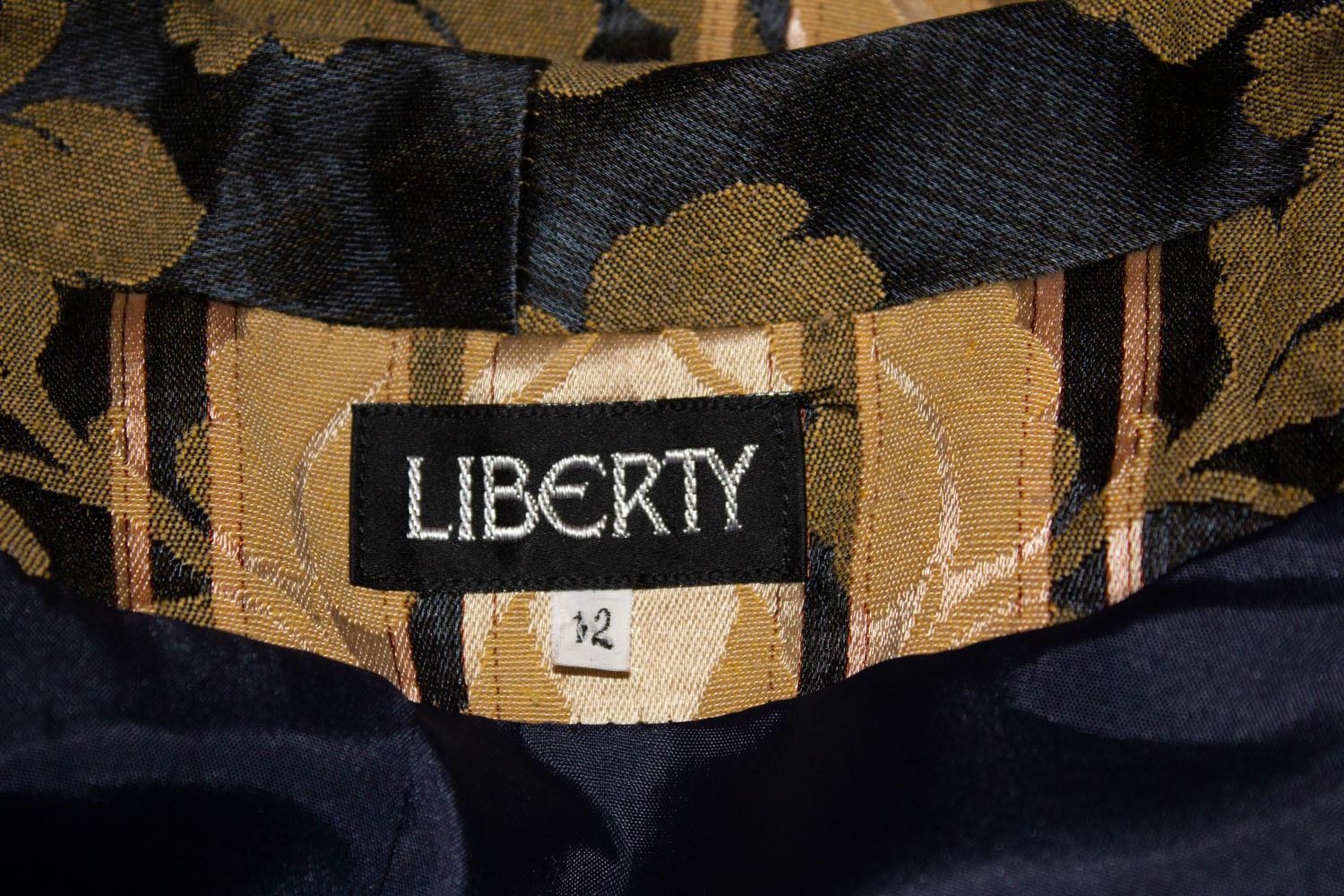 Liberty of London Black and Gold Waistcoat.