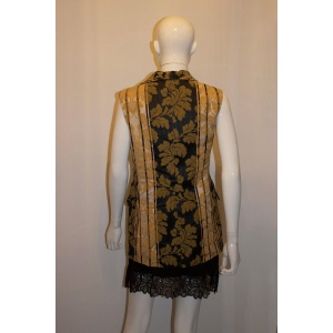 Liberty of London Black and Gold Waistcoat.