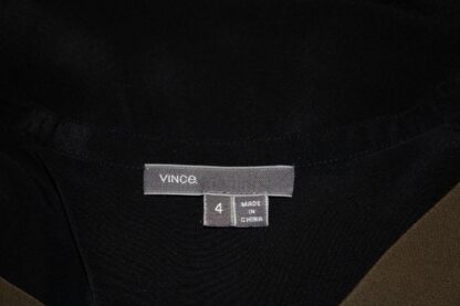 Olive and Black Silk Top by Vince - Image 6
