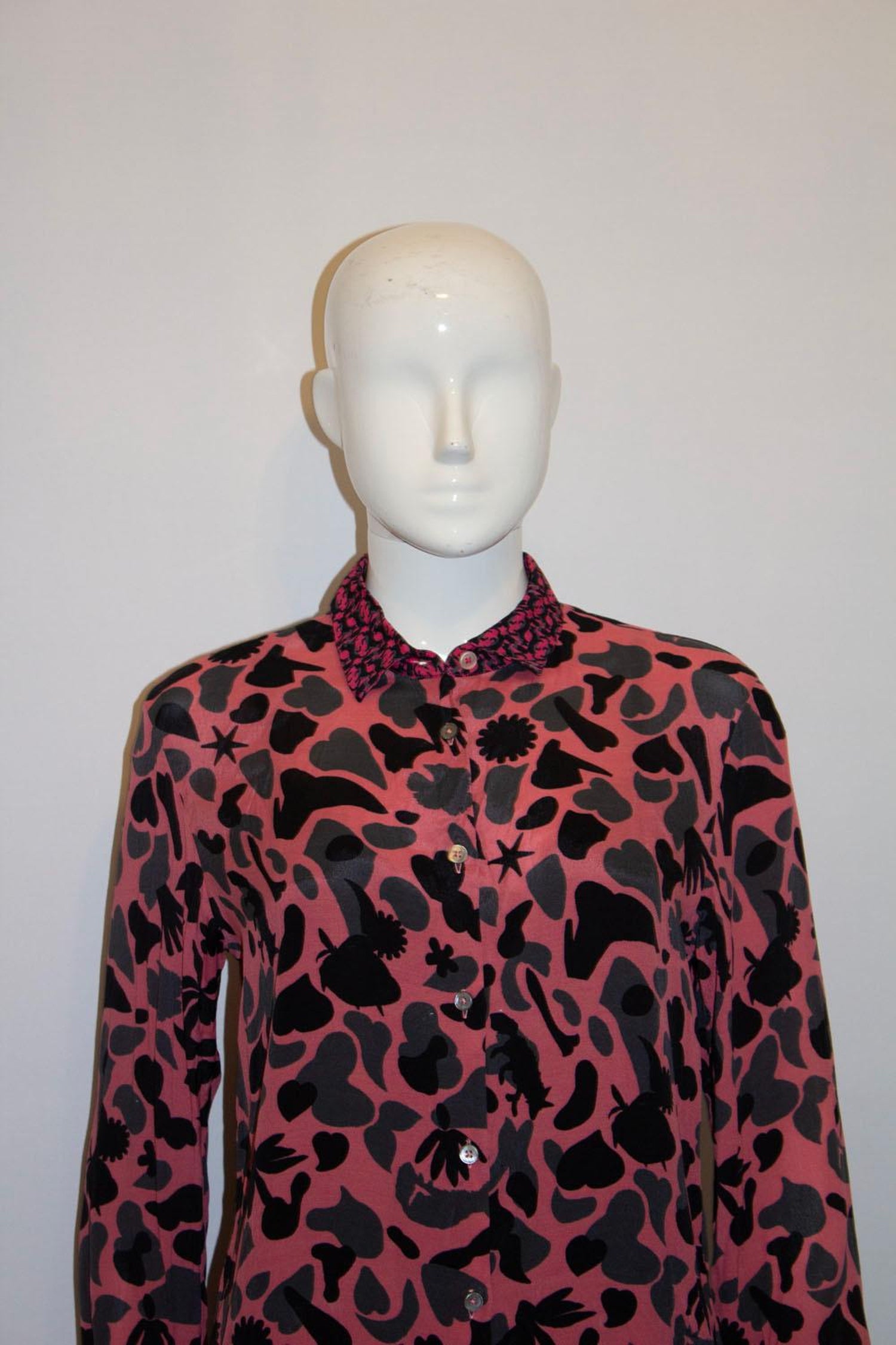 Pink print blouse by Paul Smith
