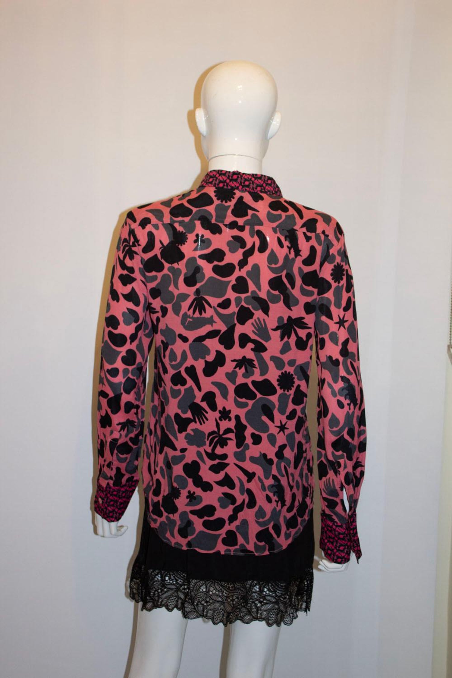 Pink print blouse by Paul Smith