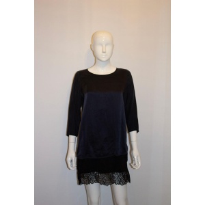Vince Blue Silk Top