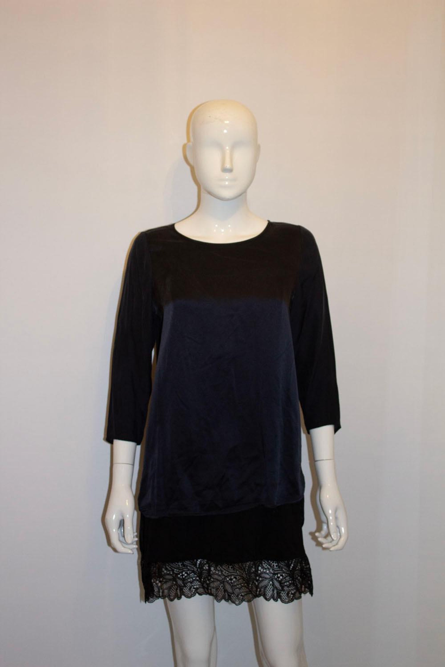 Vince Blue Silk Top
