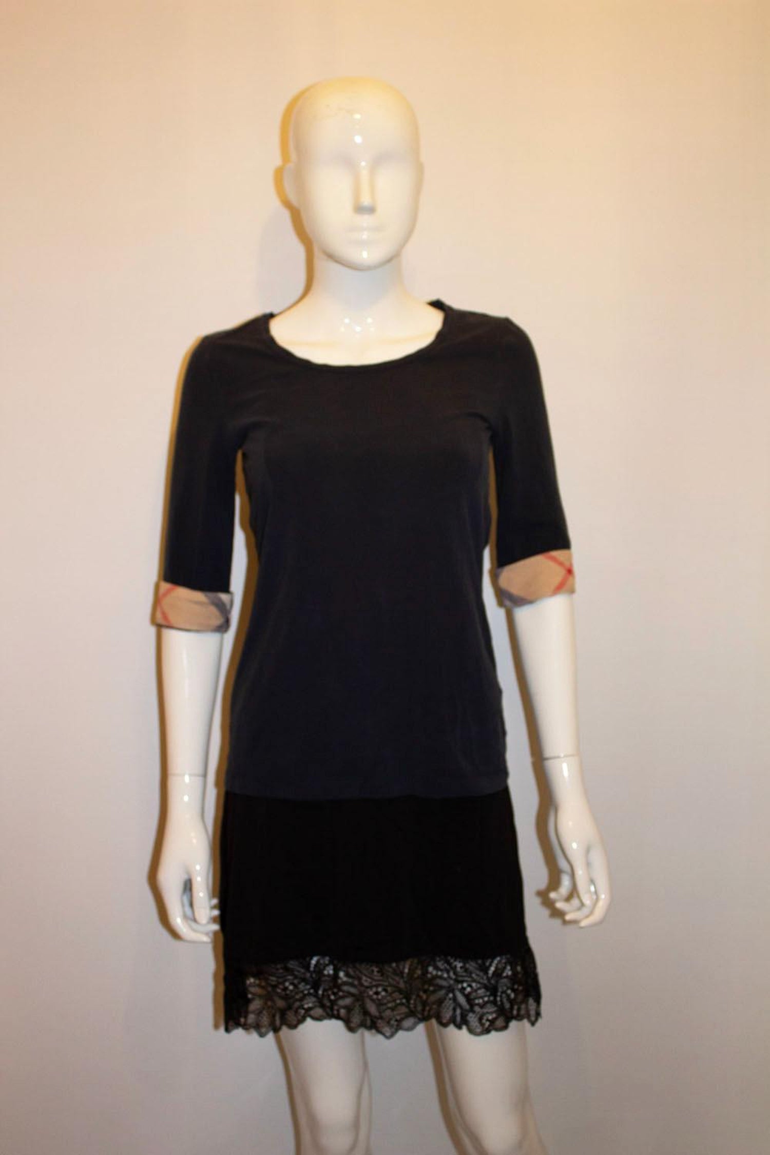Burberry T Shirt with Decoration on Sleave
