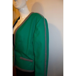 Vintage Vogue America Grey and Green Wool Jacket