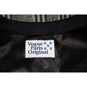 Vogue Paris Original Black and White Wool Jacket