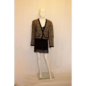Vogue Paris Original Black and White Wool Jacket