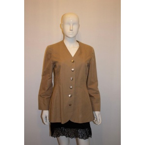 Vintage Vogue Designer Original Linen Jacket