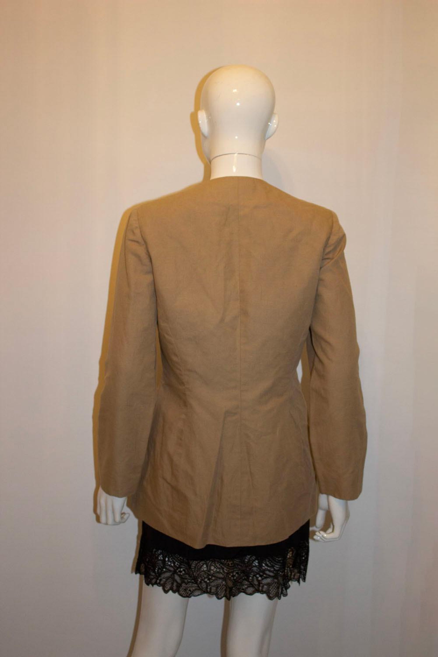 Vintage Vogue Designer Original Linen Jacket