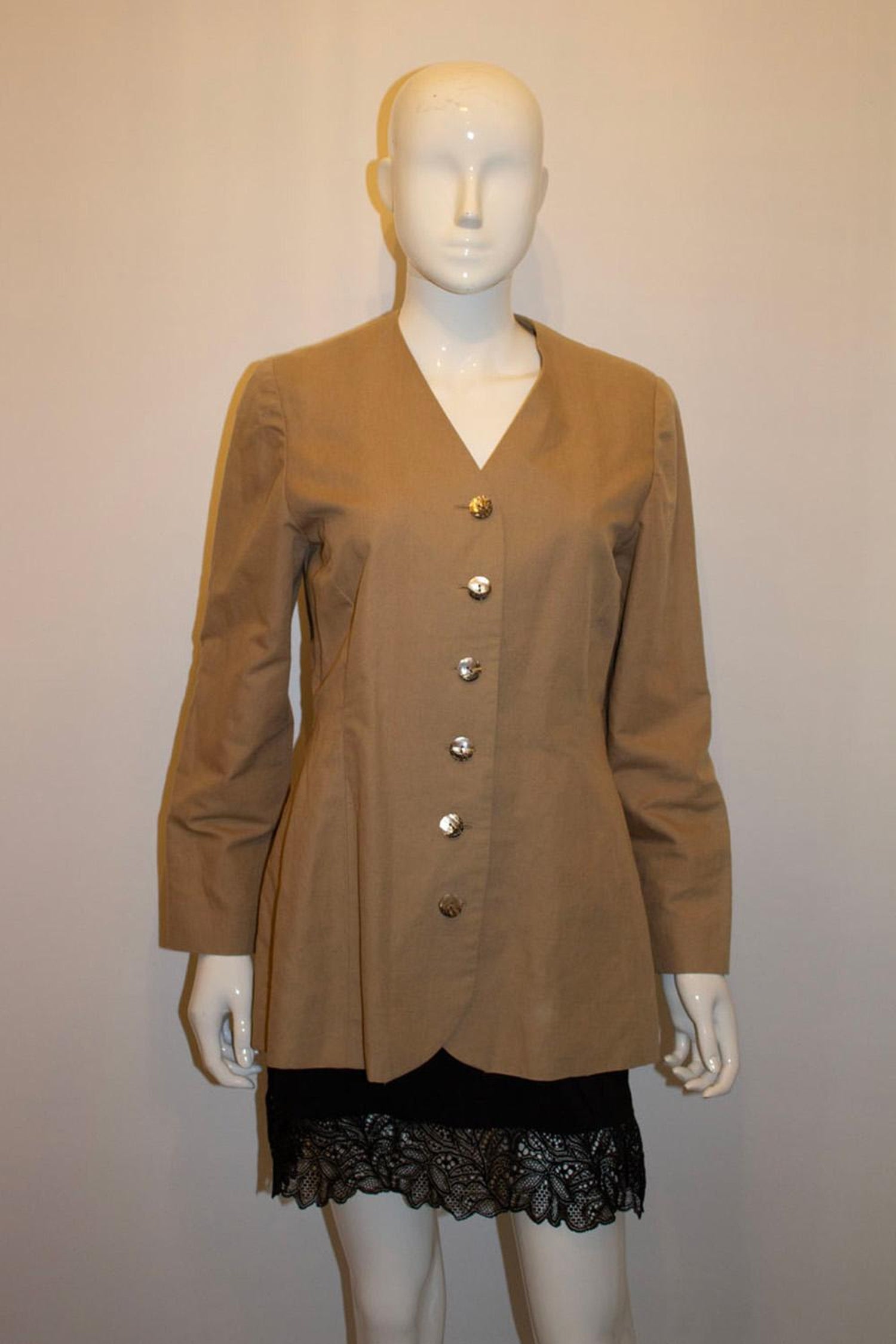 Vintage Vogue Designer Original Linen Jacket