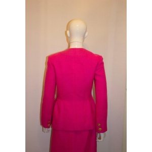 Vintage Vogue America Designer Original Pink Skirt Suit