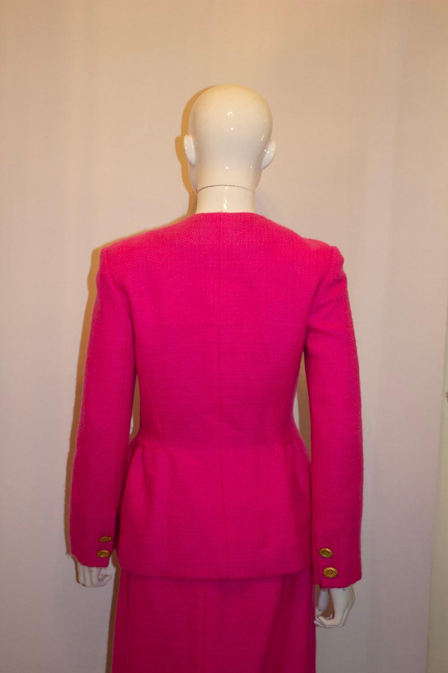 Vintage Vogue America Designer Original Pink Skirt Suit