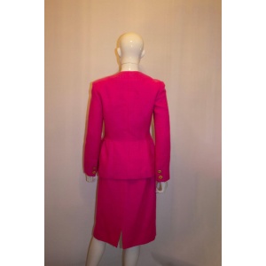 Vintage Vogue America Designer Original Pink Skirt Suit