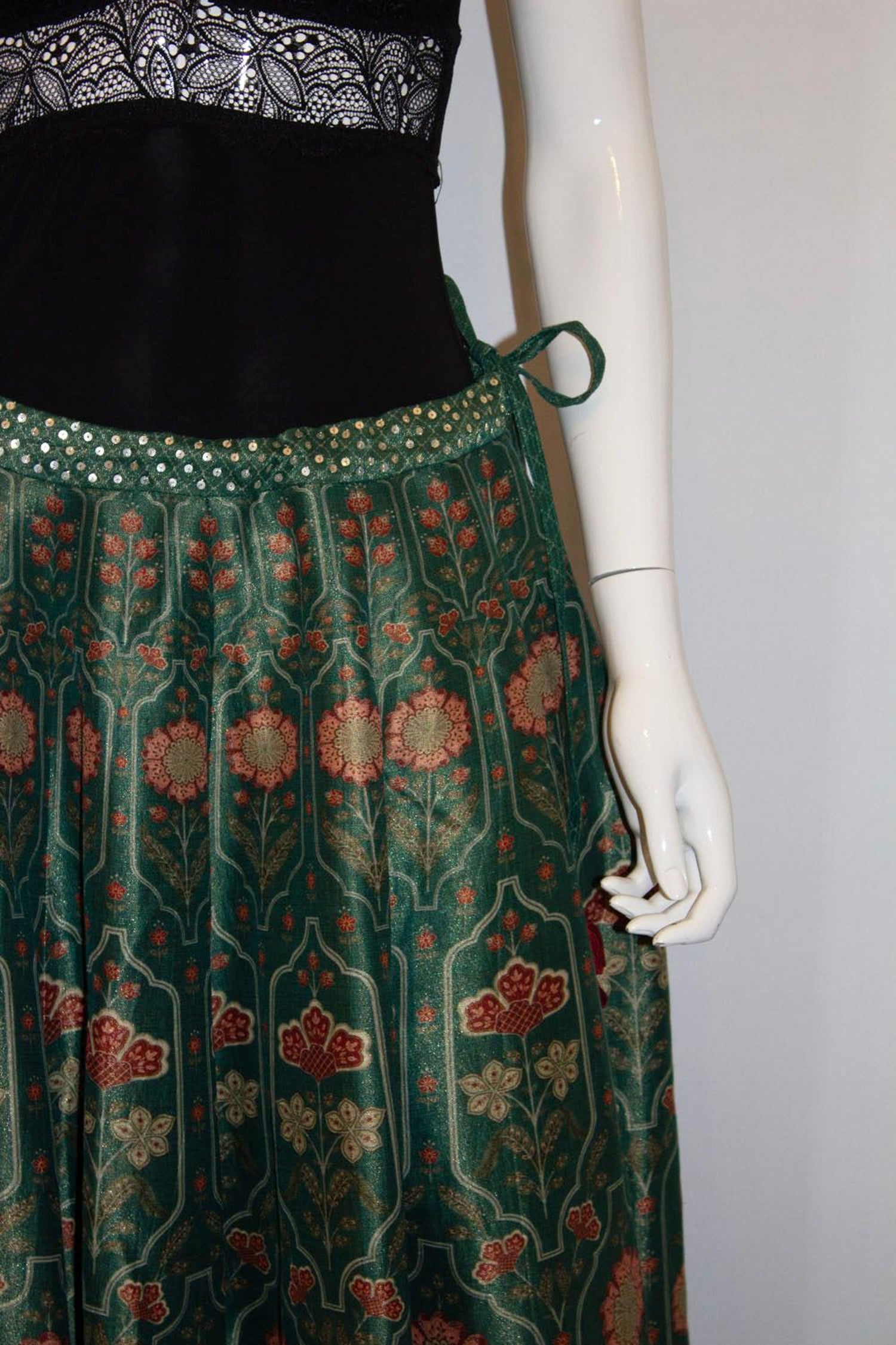 Stunning Green Silk Skirt by Anita Dongre