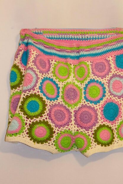 Farm Rio Colourful Crochet Shorts - Image 4