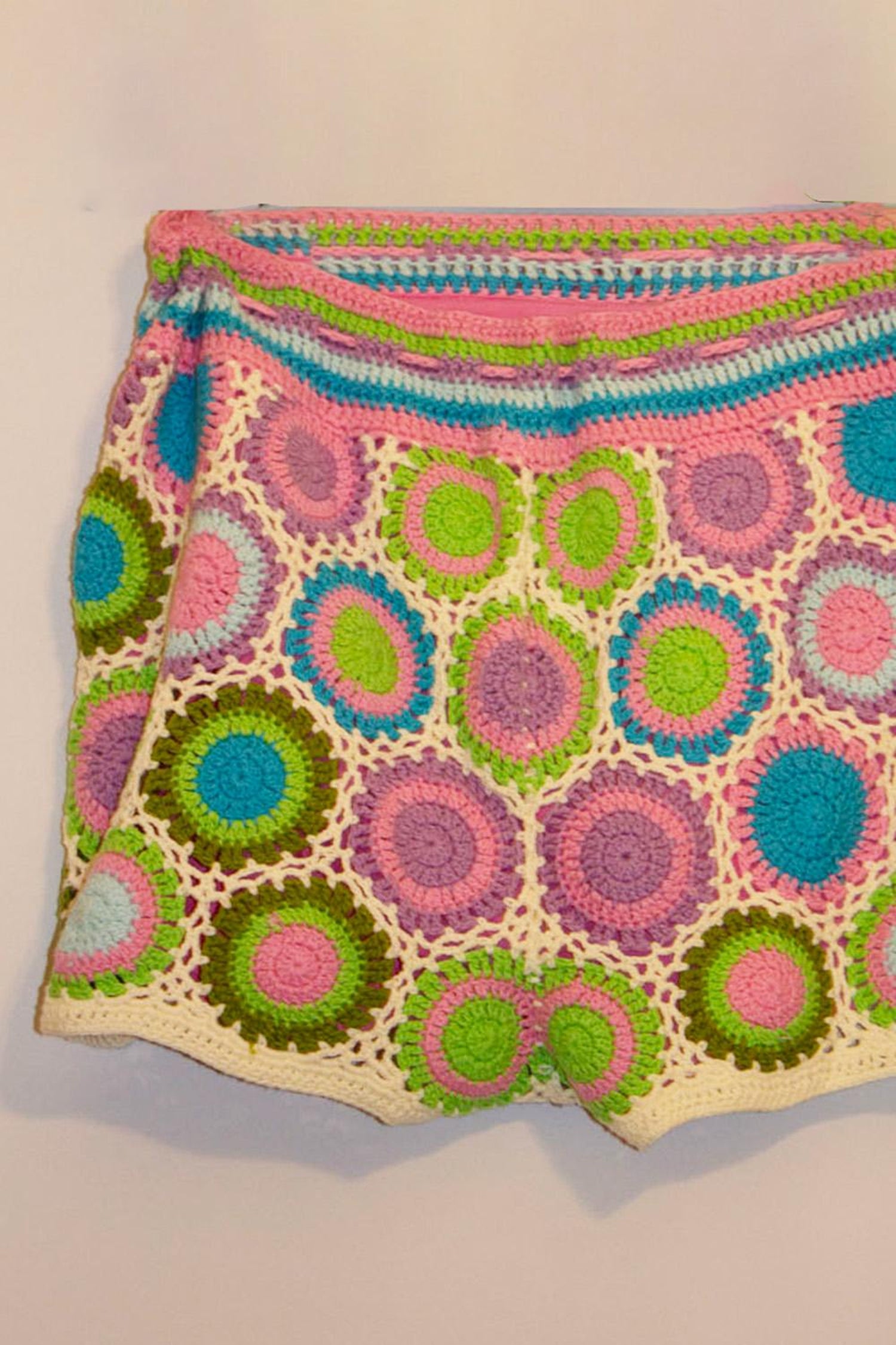 Farm Rio Colourful Crochet Shorts