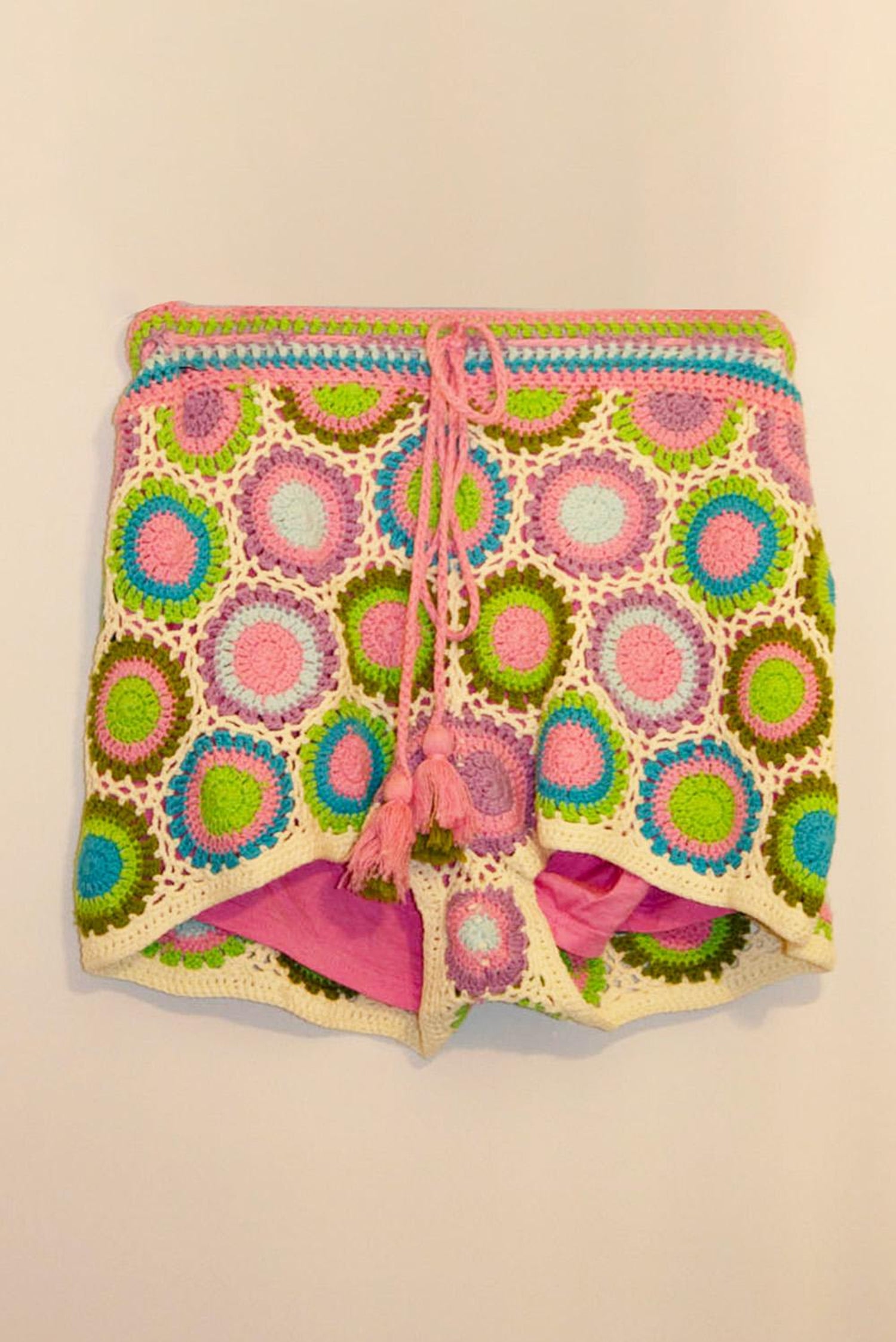 Farm Rio Colourful Crochet Shorts