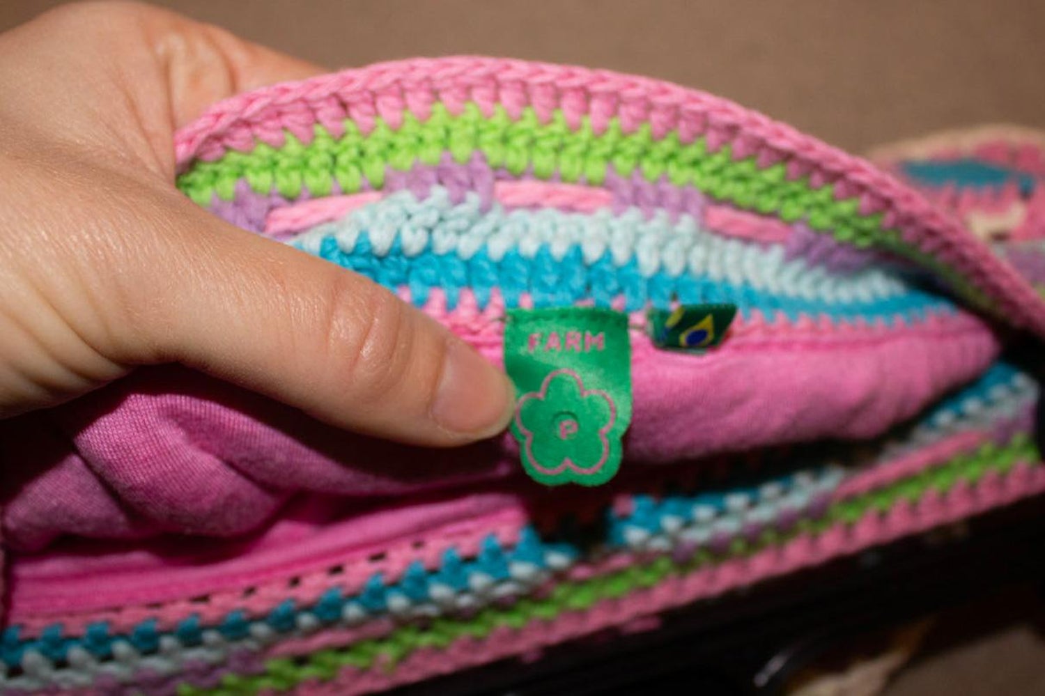 Farm Rio Colourful Crochet Shorts