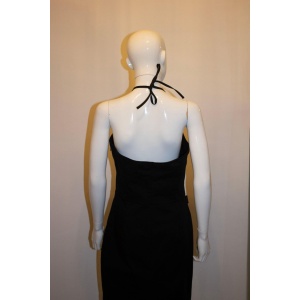 Vintage Moschino Black Cotton Sun Dress