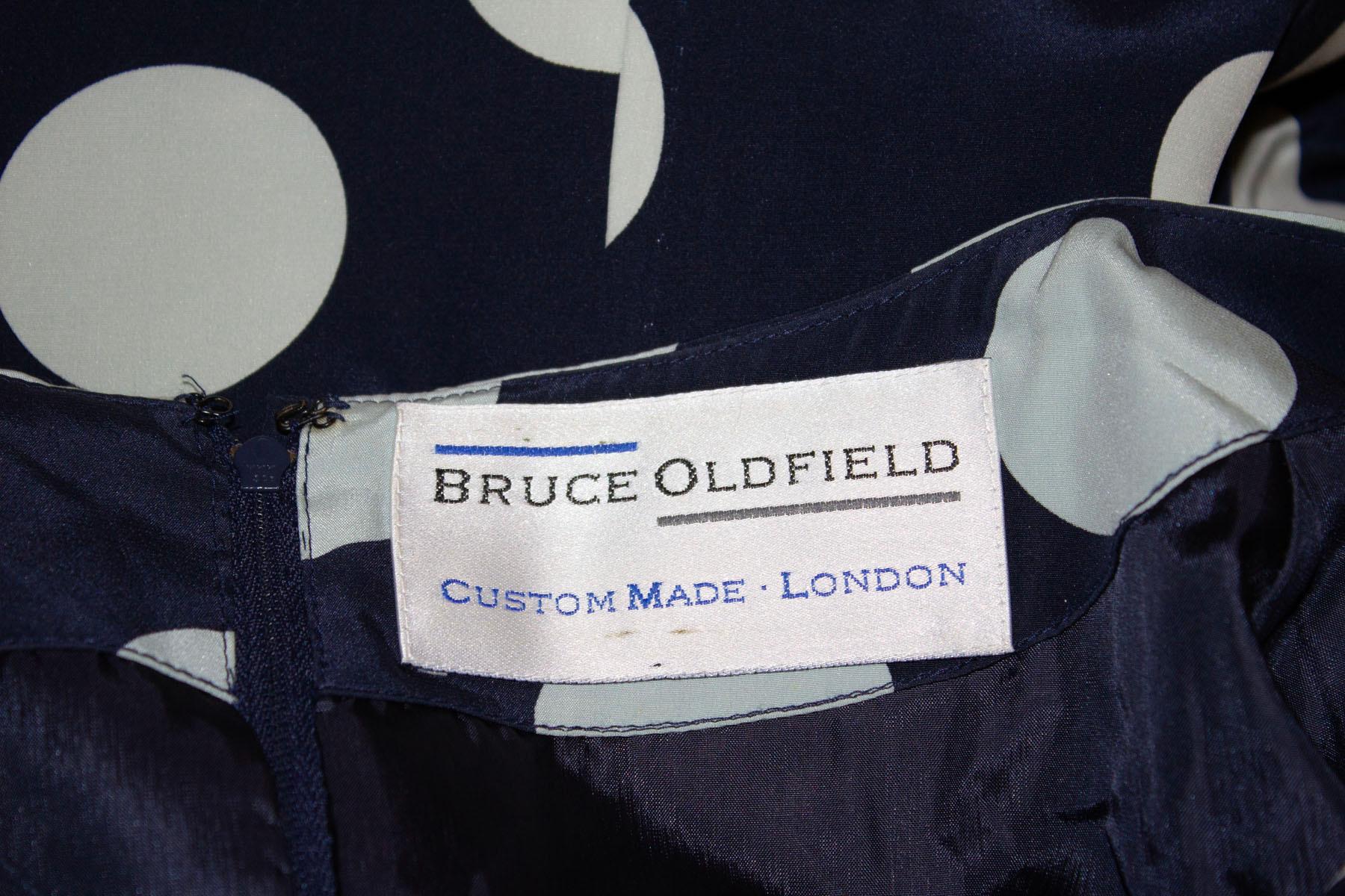 Vintage Bruce Oldfield Silk Spot Dress
