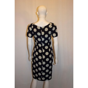 Vintage Bruce Oldfield Silk Spot Dress