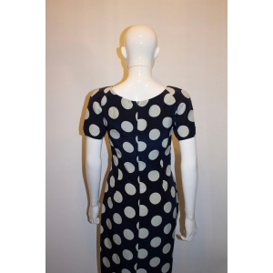 Vintage Bruce Oldfield Silk Spot Dress