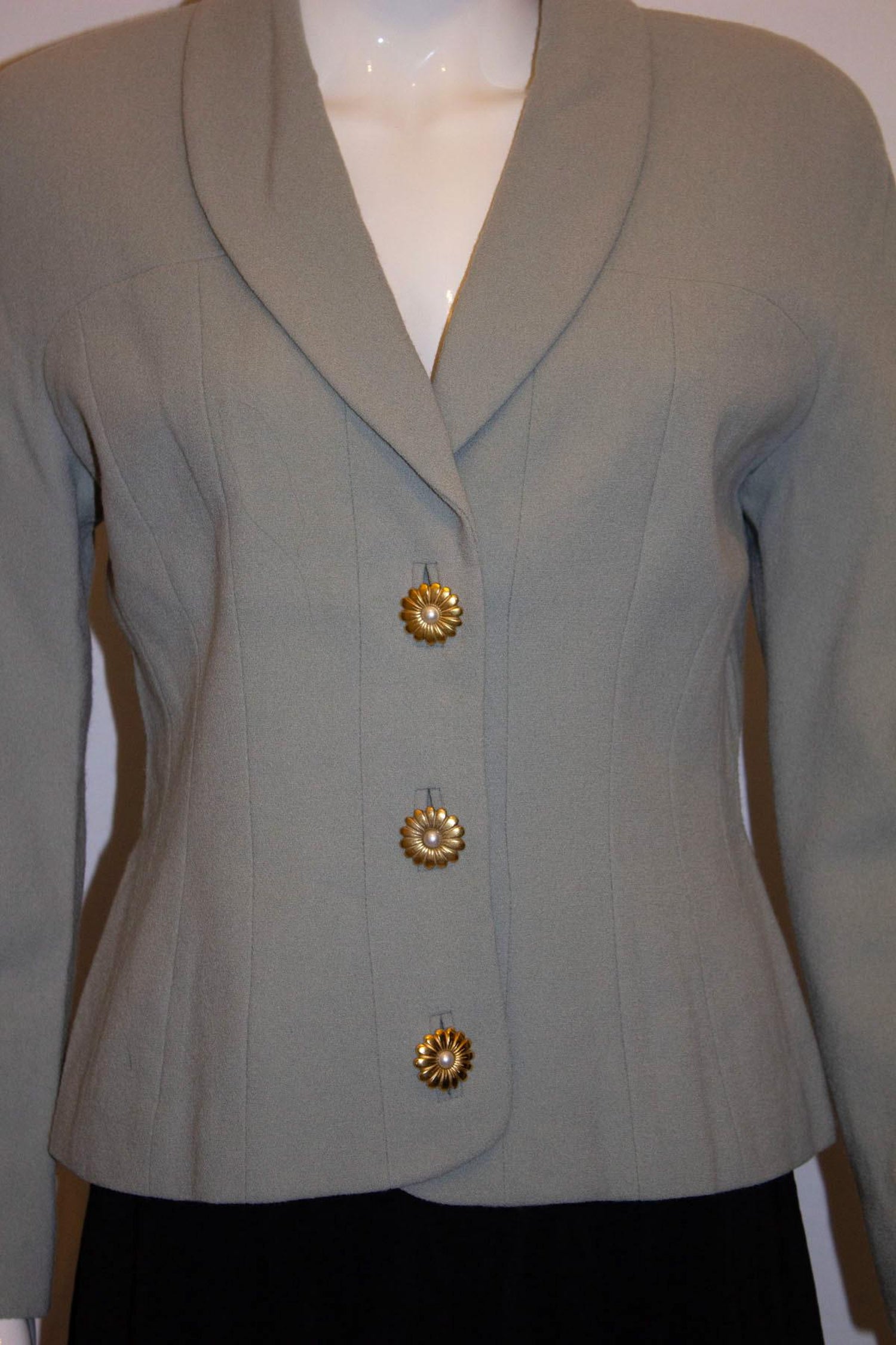 Vintage Bruce Oldfield Pretty Sage Green Jacket