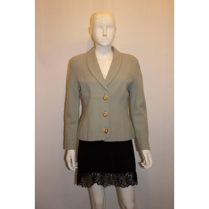 Vintage Bruce Oldfield Pretty Sage Green Jacket