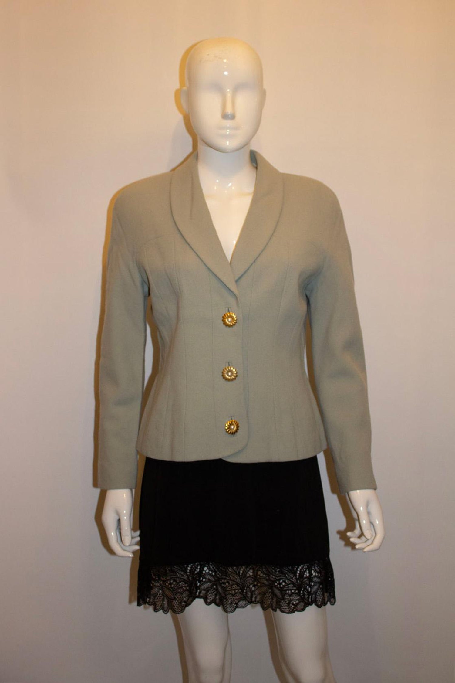Vintage Bruce Oldfield Pretty Sage Green Jacket