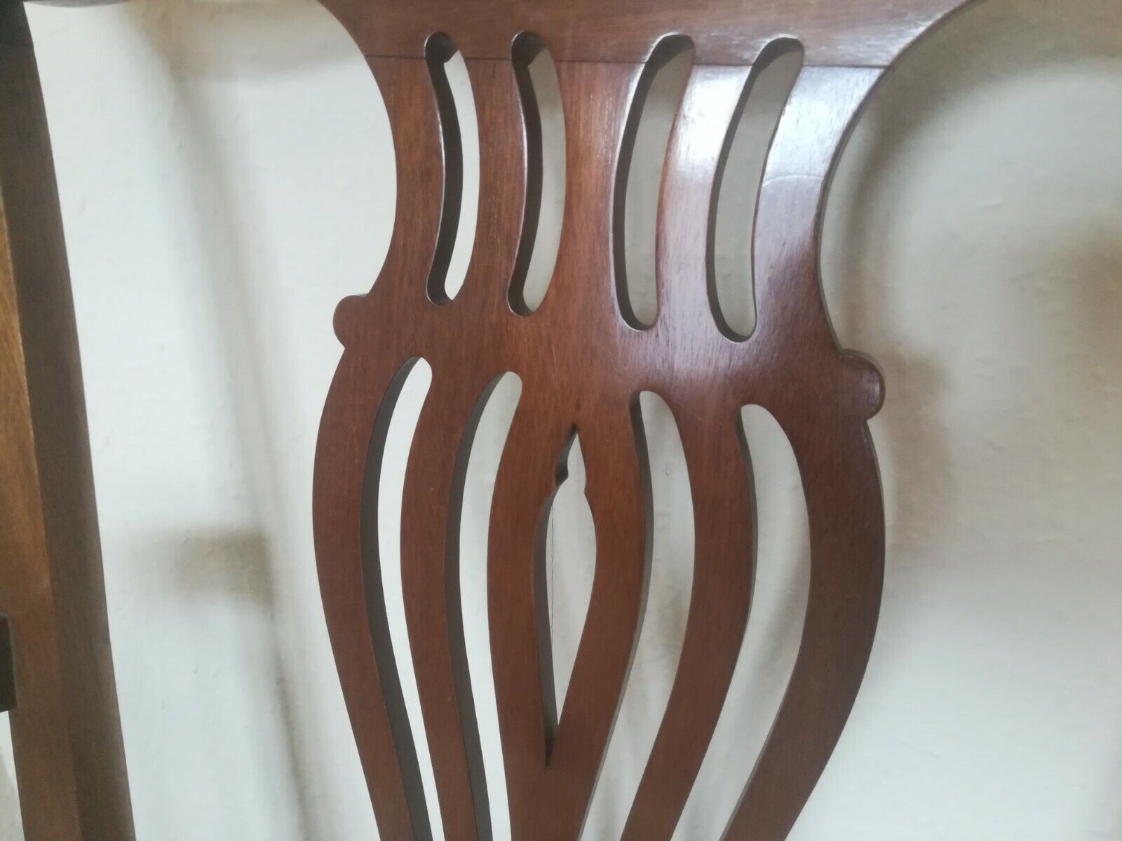 Pair Mahogany Chippendale Revival Carver chairs