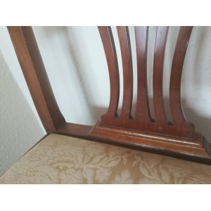 Pair Mahogany Chippendale Revival Carver chairs