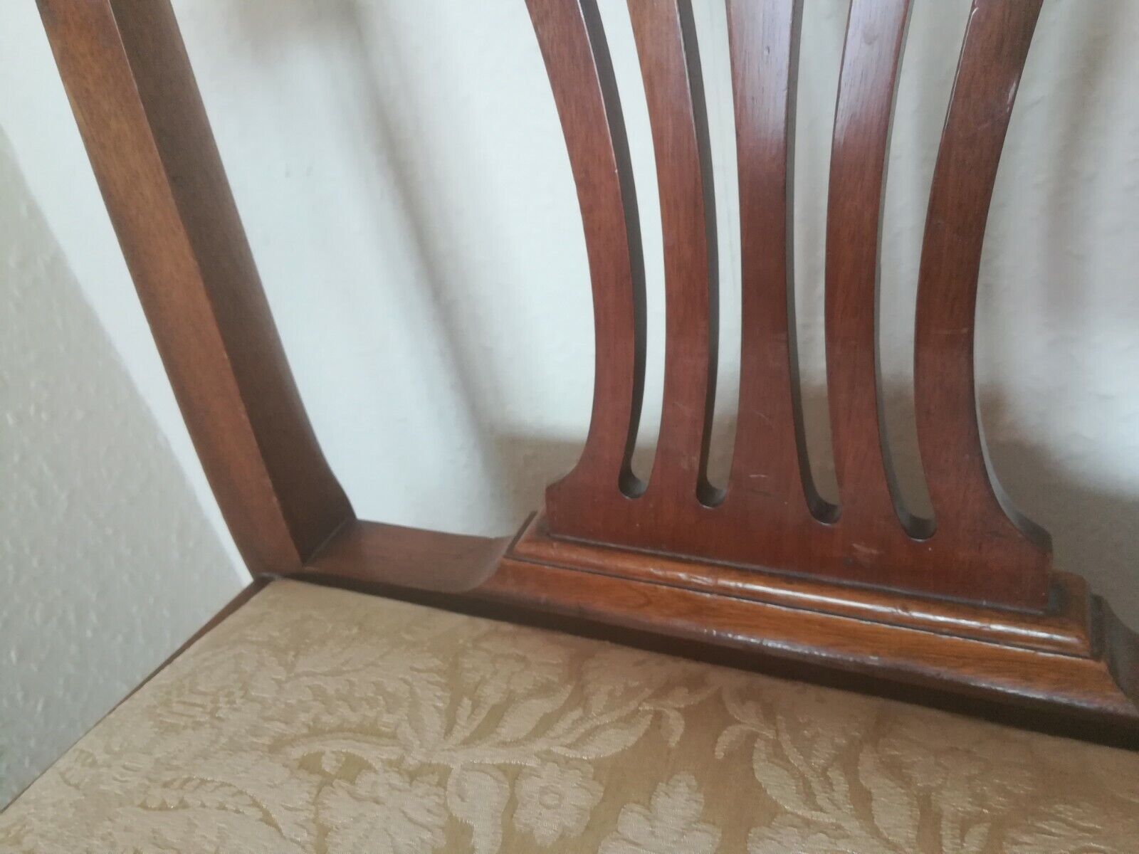 Pair Mahogany Chippendale Revival Carver chairs