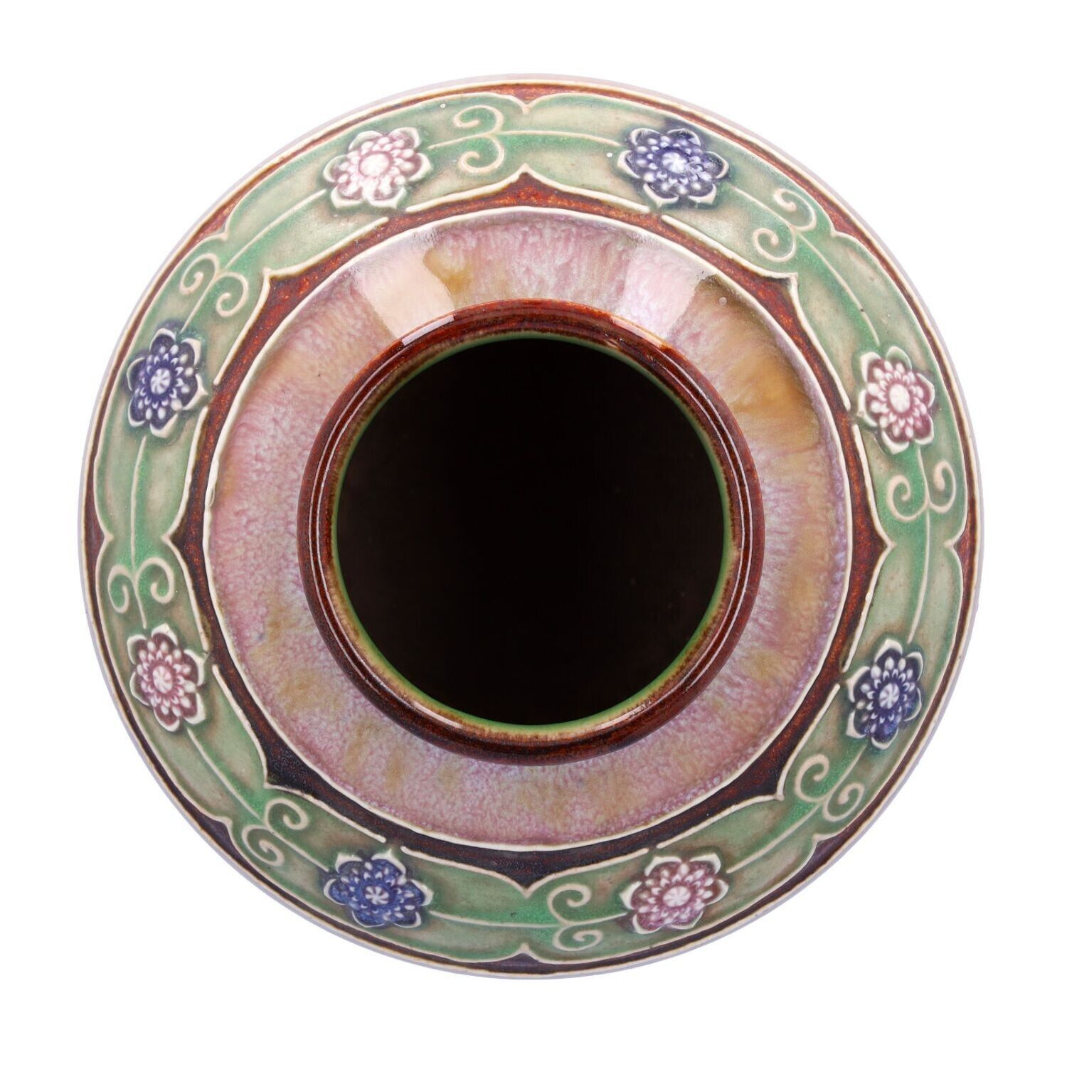 Pair Royal Doulton Vases By Lily Partington