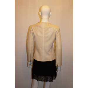 Pale Biscuit Colour Celine Leather Jacket
