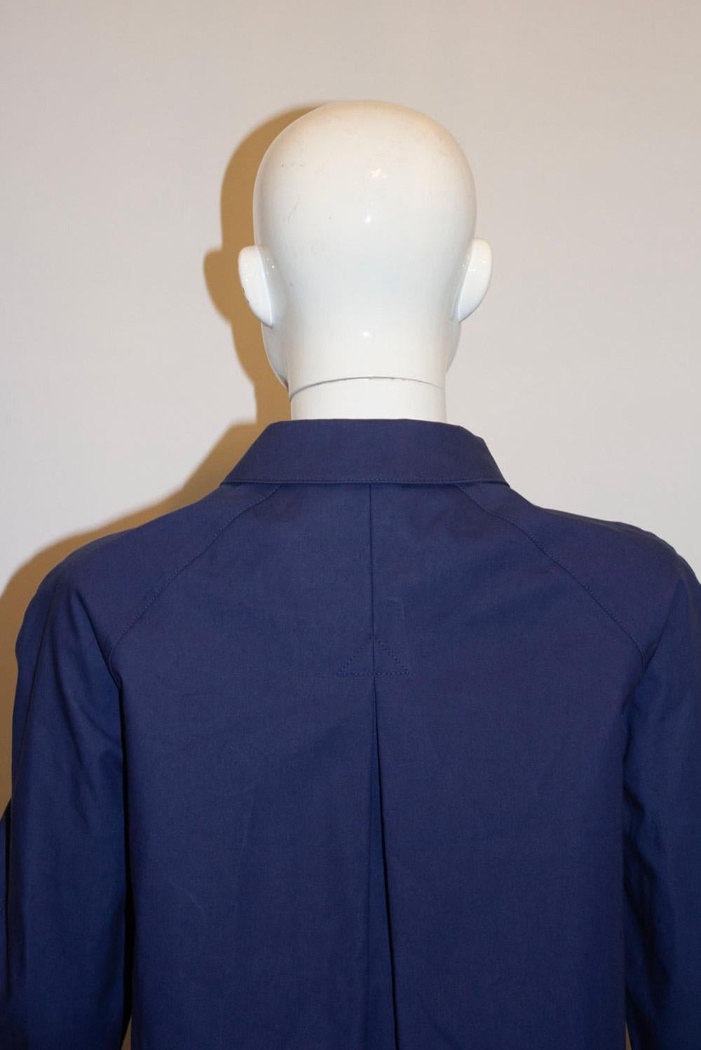 Prada Blue Cotton Jacket