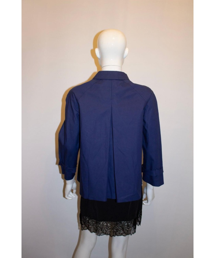 Prada Blue Cotton Jacket