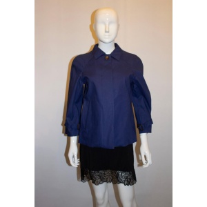 Prada Blue Cotton Jacket