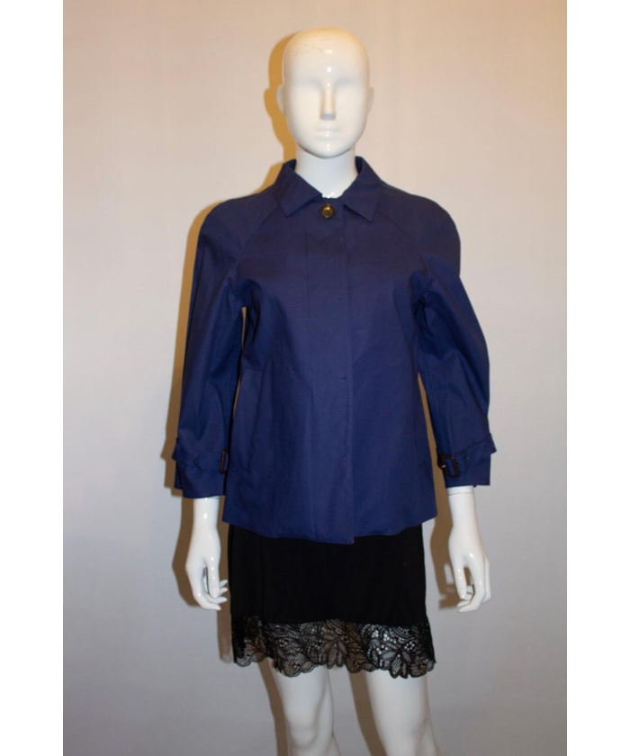 Prada Blue Cotton Jacket