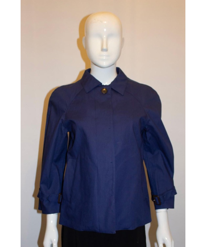 Prada Blue Cotton Jacket