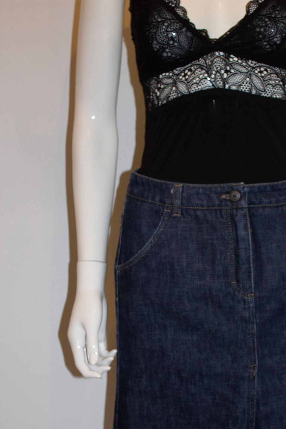 Prada, Denim Skirt